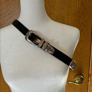 Sundance Black Belt with Silver Accents